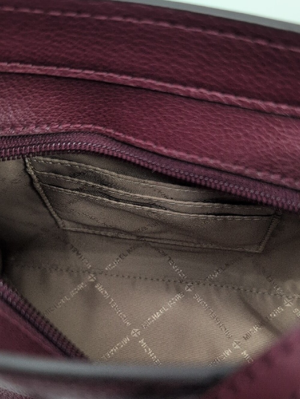 Michael Kors Hamilton Small Crossbody Suede/Leather Bag - Picture 8 of 11